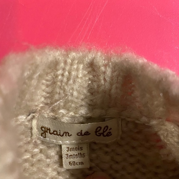 Grain de ble 3 months sweater - Picture 6 of 8